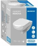 Renova Set Wand-wc Tiefsp&uuml;ler, Rimfree, Mit Wc-sitz, - Geberit