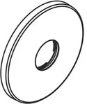 Rosette F&uuml;r Brausenmischer Unterputz 150mm Chrom