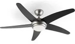 Klarstein - Bolero 2-in-1-deckenventilator 134cm Leuchte 55w Fernbedienung Schwarz