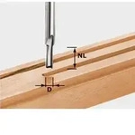 Hw S8 D3/6 Nutfr&auml;ser 3 X 6 X 45 X 8 Mm ( 490952 ) F&uuml;r Oberfr&auml;se Of 900, Of 1000,