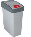 Keeeper Premium Abfallbeh&auml;lter Mit Flip-deckel, Soft Touch, 25 L, Magne, Silber