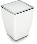 Trendline - Kosmetikeimer Cube 5l Wei&szlig; M&uuml;lleimer Schwingdeckeleimer Badm&uuml;lleimer