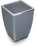 Trendline - Kosmetikeimer Cube 5 L Anthrazit M&uuml;lleimer Schwingdeckeleimer Badeimer
