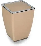 Trendline - Kosmetikeimer Cube 5 L Taupe M&uuml;lleimer Schwingdeckeleimer Badeimer