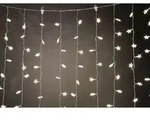Trendline - Lichtervorhang 200 Led Sterne Timerfunktion Weichnachtsbeleuchtung