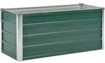 Garten-hochbeet Verzinkter Stahl 100x40x45 Cm Gr&uuml;n Vidaxl