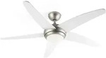 Klarstein - Bolero 2-in-1-deckenventilator 134cm Leuchte 55w Fernbedienung Wei&szlig;