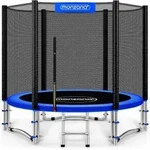 Trampolin &Oslash; 244 Cm Komplettset Inkl. Sicherheitsnetz Leiter Randabdeckung & Zubeh&ouml;r