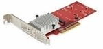 Startech.com Dual M.2 Pcie Ssd Adapter Karte - X8 / X16 Dual Nvme Oder Ahci M.2 Ssd