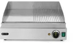 Hendi - Grillplatte, Profi Line, 1/2 Glatt, 1/2 Gerillt, 230v/2400w, 550x435x(h)245mm
