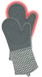 Wenko Topfhandschuhe Silikon Grau, 1 Paar, Grau, Baumwolle Grau Wei&szlig;, Silikon Grau