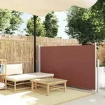 Ausziehbare Seitenmarkise 120&times;500 Cm Braun Vidaxl