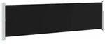 Ausziehbare Seitenmarkise 140&times;500 Cm Schwarz - Vidaxl
