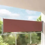 Ausziehbare Seitenmarkise 100x300 Cm Braun Vidaxl