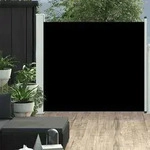 Vidaxl Patio Retractable Side Awning 100x300 Cm Black