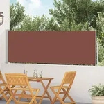 Ausziehbare Seitenmarkise 100&times;500 Cm Braun Vidaxl