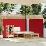 Ausziehbare Seitenmarkise Rot 100 X 600 Cm - Vidaxl