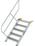 G&uuml;nzburger Steigtechnik - Treppe 45&deg; Stufenbreite 800 Mm 5 Stufen Aluminium