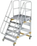 Plattformtreppe 60&deg; Fahrbar Stufenbreite 1 M 6 Stufen - 600746 - G&uuml;nzburger