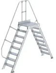 G&uuml;nzburger Steigtechnik - Berstieg 60&deg; Stufenbreite 600 Mm 8 Stufen - 600908