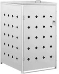 Vidaxl M&uuml;lltonnenbox F&uuml;r 1 Tonne 240 L Edelstahl