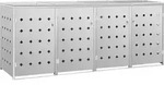 M&uuml;lltonnenbox F&uuml;r 4 Tonnen 240 L Edelstahl - Vidaxl