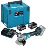 Makita Ga016gm201 Akku-winkelschleifer &Oslash; 125 Mm 40 V Max. / 2x 4,0 Ah Akku +
