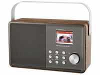 Dr 855 DAB+/UKW/Bluetooth Tischradio dab+, ukw Silber, Holz - Albrecht