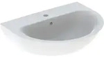 Geberit Renova Waschtisch, Breite 65cm, Tiefe 50cm, Hahnloch Mittig, &Uuml;berlauf