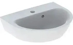 Geberit Renova Handwaschbecken Mit Asymmetrischem &Uuml;berlauf, 45x17,3x36cm, Hahnloch