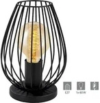 Eglo - Tischleuchte Newtown Nachttischlampe Schreibtischlampe Retro Vintage E27