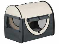 Hundebox faltbare Hundetransportbox Haustierrucksack mit Kissen Reisetasche