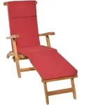 Deckchair Auflage Loftlux Dc 175x45x5 Cm Rot, 175x45x5 Cm - Beautissu