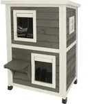 Kerbl Katzenhaus Family (l X B X H 57 X 55 X 80 Cm, Mit Bitumendach) 81639