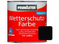 Wetterschutzfarbe 2,5L Schwarz Holzfarbe UV-Schutz Wetterschutz - Primaster