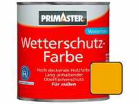 Primaster - Wetterschutzfarbe 750ml Gelb Holzfarbe UV-Schutz Wetterschutz