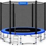Monzana Trampolin &Oslash; 366 Cm Komplettset Inkl. Sicherheitsnetz Leiter Randabdeckung &
