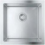 Abw&auml;schen - Sp&uuml;lbecken K700 Mit Ablauf, 46x46 Cm, Geb&uuml;steter Edestahl 31578sd1 -
