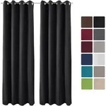2er Set &radic;&ntilde;senschal Amelie Luna Thermo 140x245 Cm Schwarz