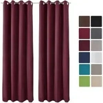 2er Set &radic;&ntilde;senschal Amelie Luna Thermo 140x245 Cm Bordeaux