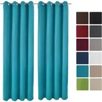 2er Set &Ouml;senschal Amelie Nora Blackout 140x245 Cm T&uuml;rkis