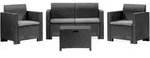 Lounge-set F&uuml;r Den Au&szlig;enbereich Venere, Garten-set Mit Kissen, Lounge-set F&uuml;r Den