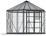 Palram - Canopia Aluminium Gew&auml;chshaus Oasis Anthrazit &Oslash; 363 Cm