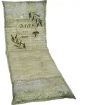 Go-de - Rollliegen-auflage Gr&uuml;n Beige Gemustert, 190 X 60 X 8 Cm Sitzpolster