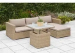 Veneto Set Eckbank M Ablage Aufl Dupltisch 72x72x45/62cm
