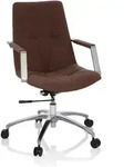 B&uuml;rostuhl / Drehstuhl Saranto Ii Stoff Mittelbraun Hjh Office