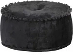 Pouf Rund Samt 40&times;20 Cm Anthrazit Vidaxl