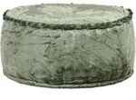 Vidaxl Round Pouffe Velvet 40x20 Cm Green