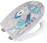 Premium Wc-sitz Beach High Gloss, Thermoplast, Mehrfarbig, Thermoplast Mehrfarbig,