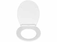 WENKO Premium WC-Sitz Kos Weiß 2er Set, mit Absenkautomatik, Weiß, Thermoplast